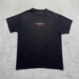 40s & Shorties T-Shirt Mens M Black Graphic Bad Decisions Good Times Worldwide